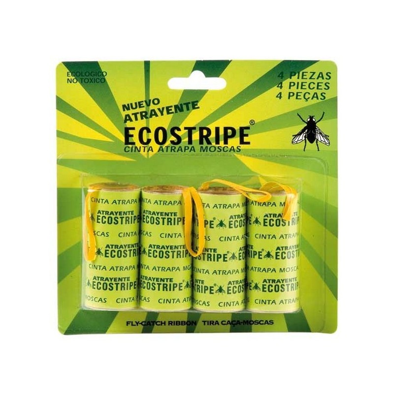 CINTA ATRAPAMOSCAS ECOSTRIPE 4 UNIDADES